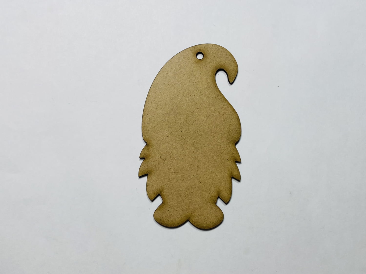 طرح آدمک چوبی مناسب برای استفاده در دستگاه های cnc چوب و cnc لیزر - laser cut wood gnome ornament cdr file