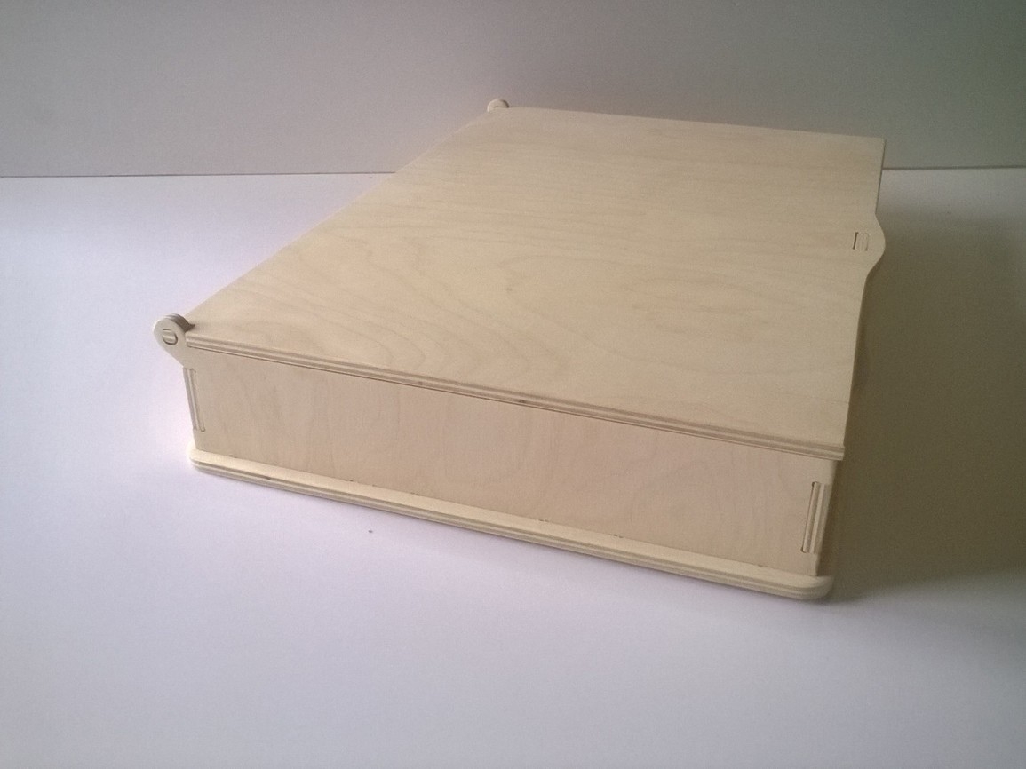 طرح جعبه چوبی به همراه درب ( ) مناسب برای استفاده در دستگاه های cnc چوب و cnc لیزر - laser cut wooden box with lid dxf file