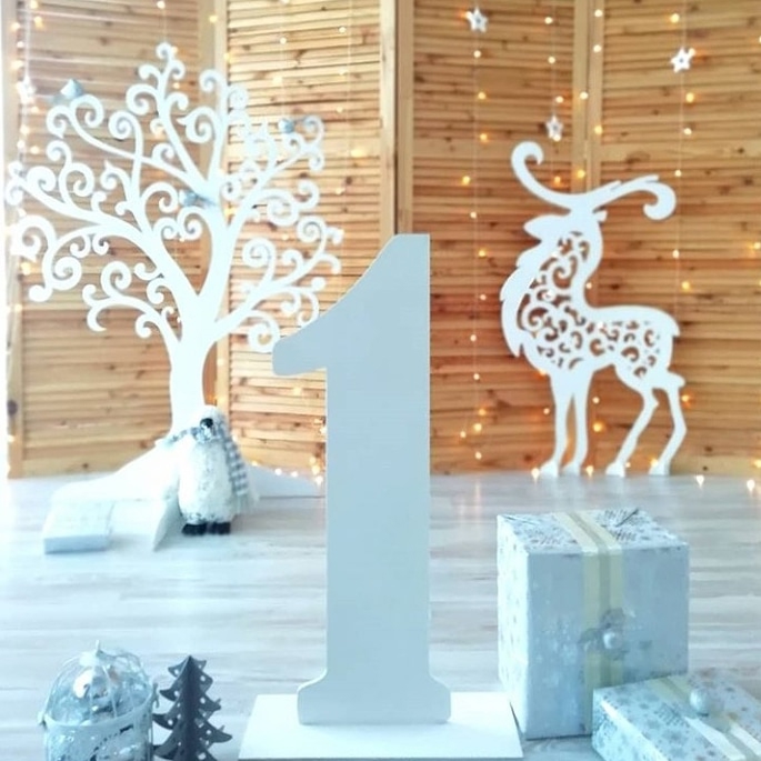 طرح گوزن کریسمس مناسب برای استفاده در دستگاه های cnc چوب و cnc لیزر - laser cut christmas deer decoration template cdr file