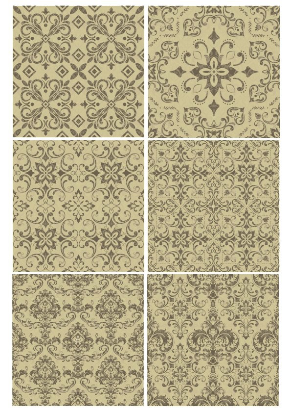 طرح مجموعه وکتورهای پس زمینه قدیمی، مناسب برای استفاده در دستگاه های cnc چوب و cnc لیزر - vintage background vectors set cdr file
