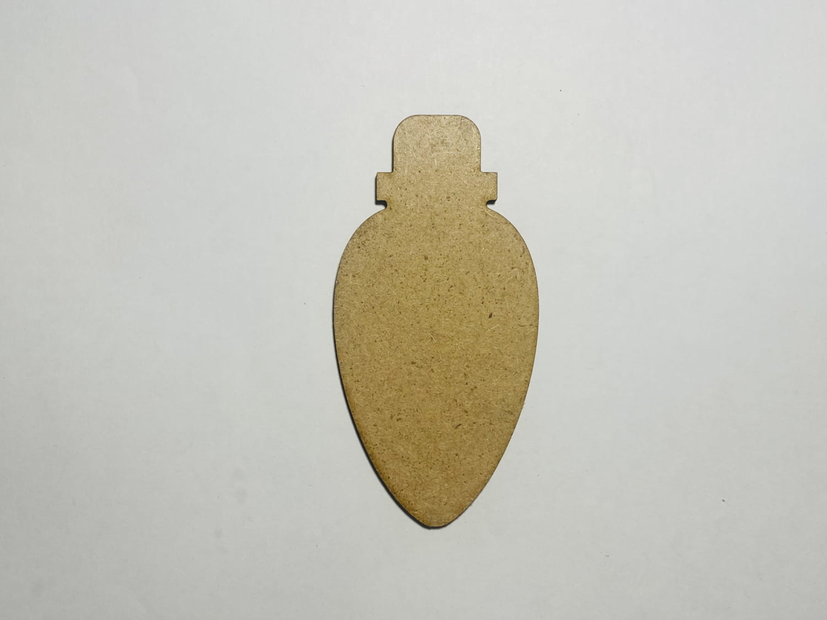 طرح چراغ تزئینی کریسمس طرح ناتمام با مناسب برای استفاده در دستگاه های cnc چوب و cnc لیزر - laser cut ornament bulb christmas unfinished wood craft cdr file