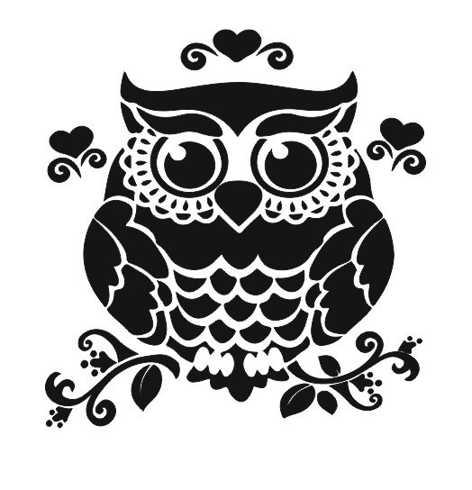 طرح سیلوئت جغد روی شاخه مناسب برای استفاده در دستگاه های cnc چوب و cnc لیزر - owl on branch silhouette cdr file