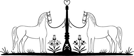 طرح فایل eps اسب ها مناسب برای استفاده در دستگاه های cnc چوب و cnc لیزر - horses eps file