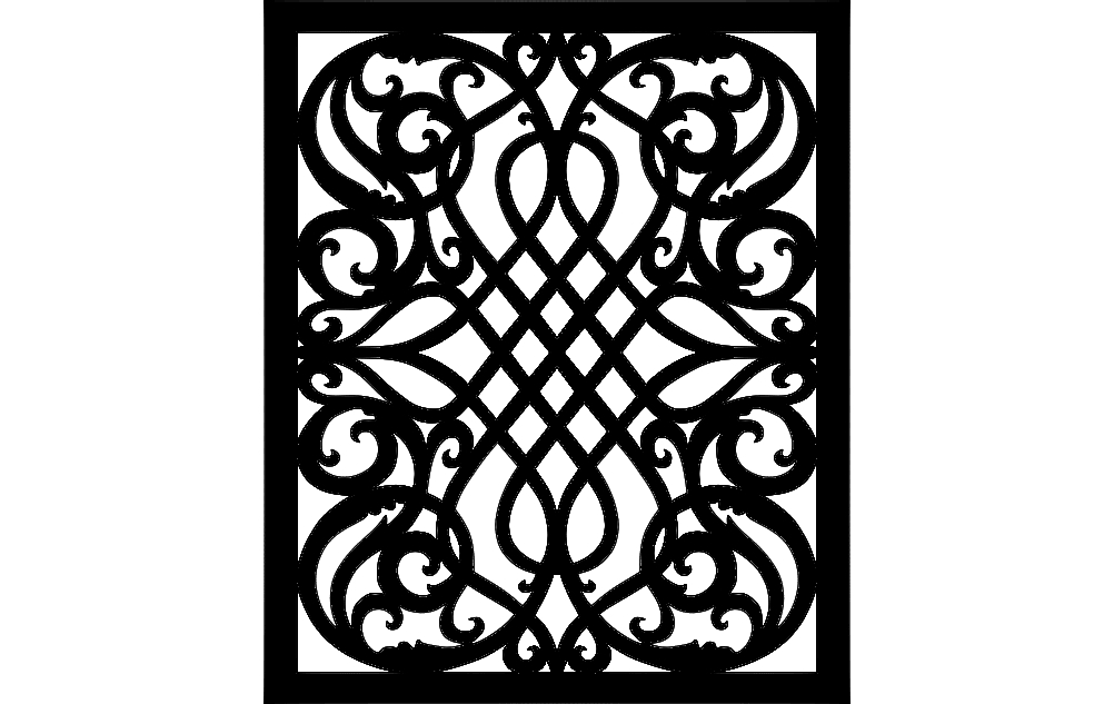 طرح الگوی وکتوری اره مویی مناسب برای استفاده در دستگاه های cnc چوب و cnc لیزر - scroll saw vector pattern dxf file