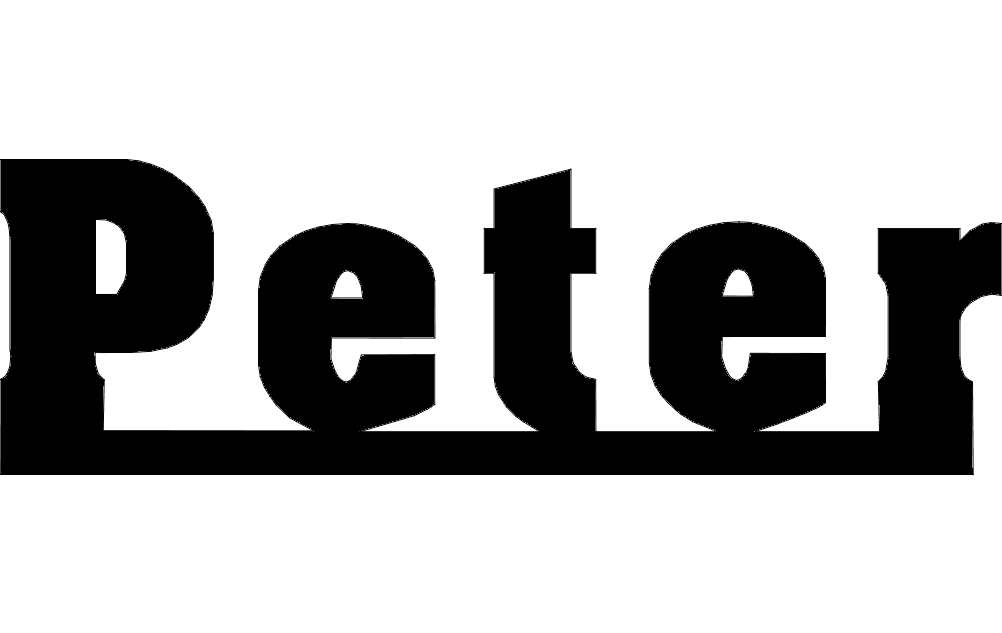 طرح پیتر مناسب برای استفاده در دستگاه های cnc چوب و cnc لیزر - peter dxf file