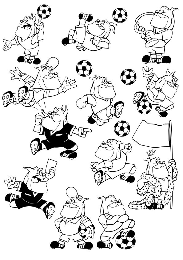 طرح سگ فوتبالیست کارتونی مناسب برای استفاده در دستگاه های cnc چوب و cnc لیزر - cartoon football dog cdr file