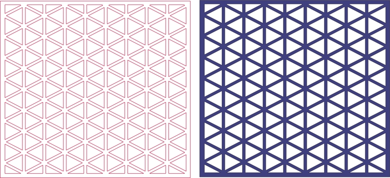 طرح الگوی صفحه نمایش جالی مناسب برای استفاده در دستگاه های cnc چوب و cnc لیزر - jali screen pattern dxf file