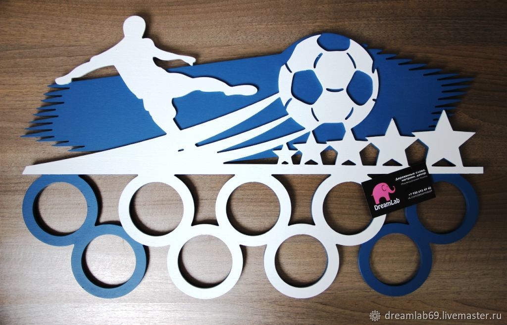 طرح مدال فوتبال medalnitsa مناسب برای استفاده در دستگاه های cnc چوب و cnc لیزر - medalnitsa futbolist medals hanger laser cut cdr file