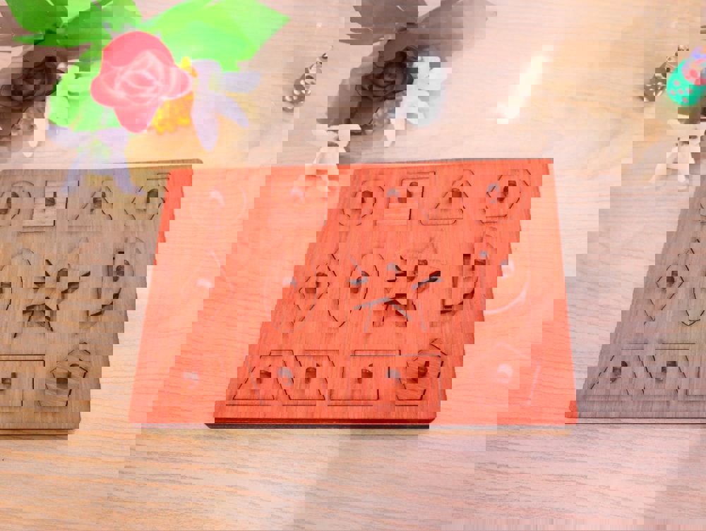 طرح اشکال پازل میخی اسباب بازی مونتسوری مناسب برای استفاده در دستگاه های cnc چوب و cnc لیزر - laser cut shapes peg puzzle montessori toy cdr file