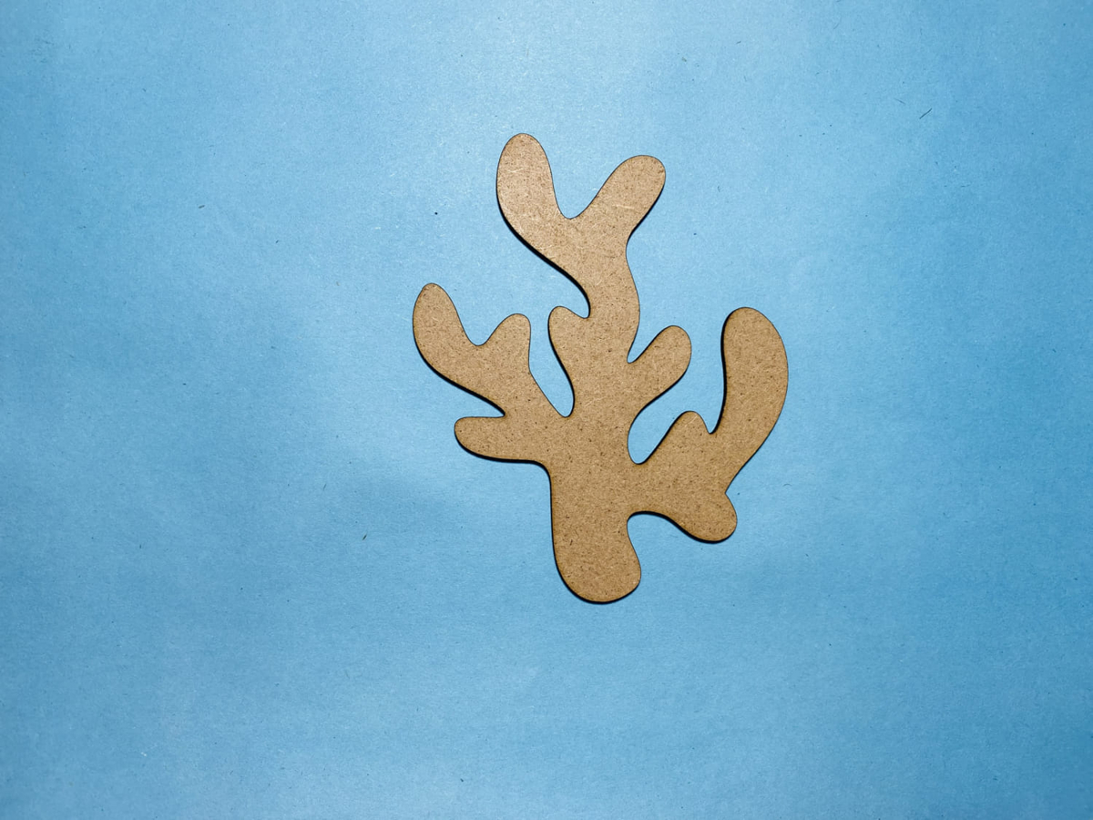 طرح چوب مرجان مناسب برای استفاده در دستگاه های cnc چوب و cnc لیزر - laser cut coral wood cutout shape cdr file