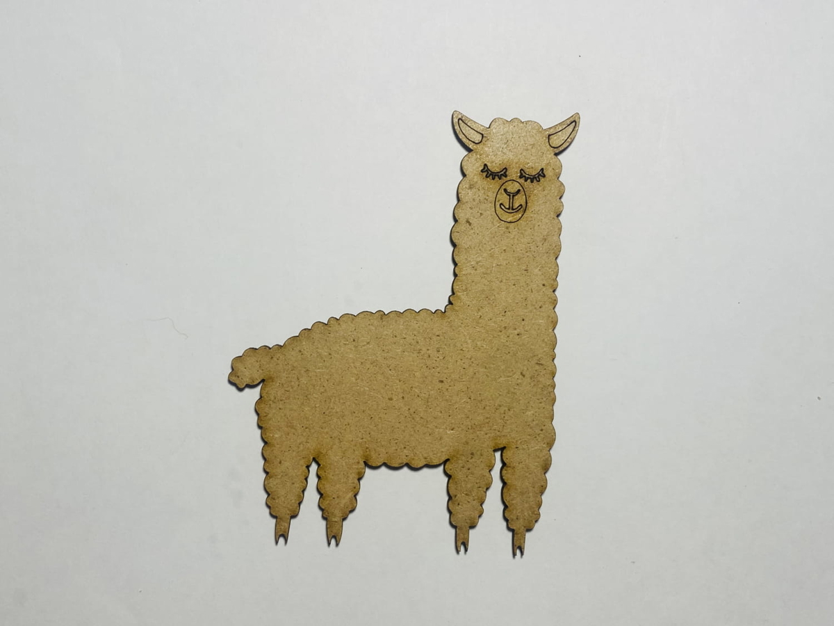 طرح لاما طرح چوب آلپاکا ناتمام مناسب برای استفاده در دستگاه های cnc چوب و cnc لیزر - laser cut llama cutout unfinished wood alpaca shape cdr file