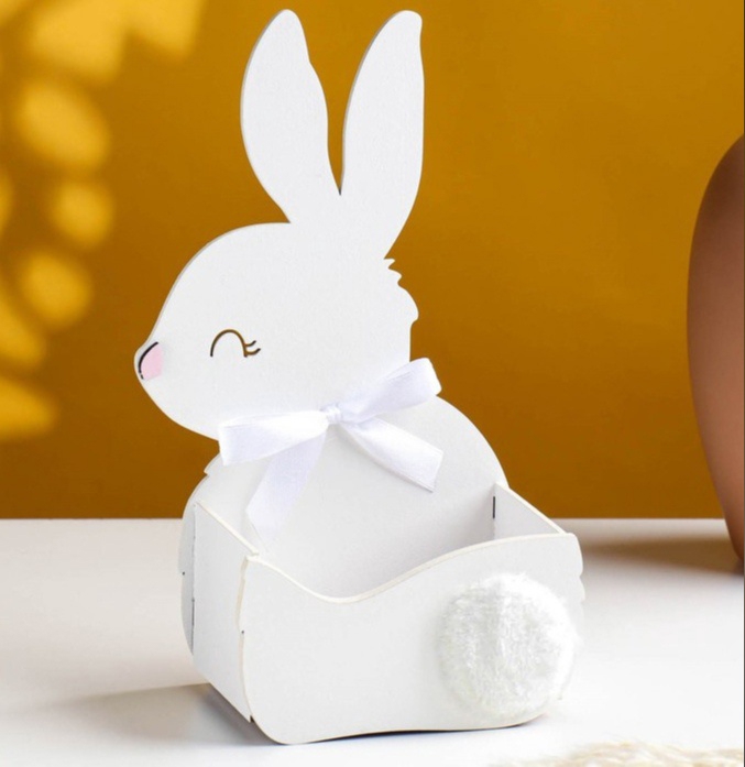 طرح جعبه گل و گلدان طرح خرگوش مناسب برای استفاده در دستگاه های cnc چوب و cnc لیزر - laser cut bunny flower box planter cdr file