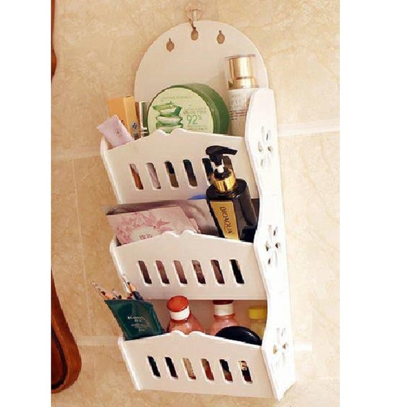 طرح فایل کورل CDR قفسه آویز سه طبقه حمام مناسب برای استفاده در دستگاه های cnc چوب و cnc لیزر - laser cut 3 tier bathroom hanging shelf cdr file