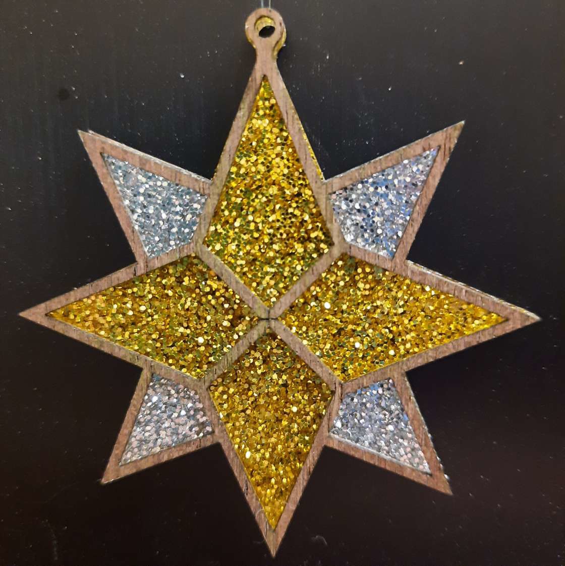 طرح ستاره کریسمس مناسب برای استفاده در دستگاه های cnc چوب و cnc لیزر - laser cut christmas star svg file