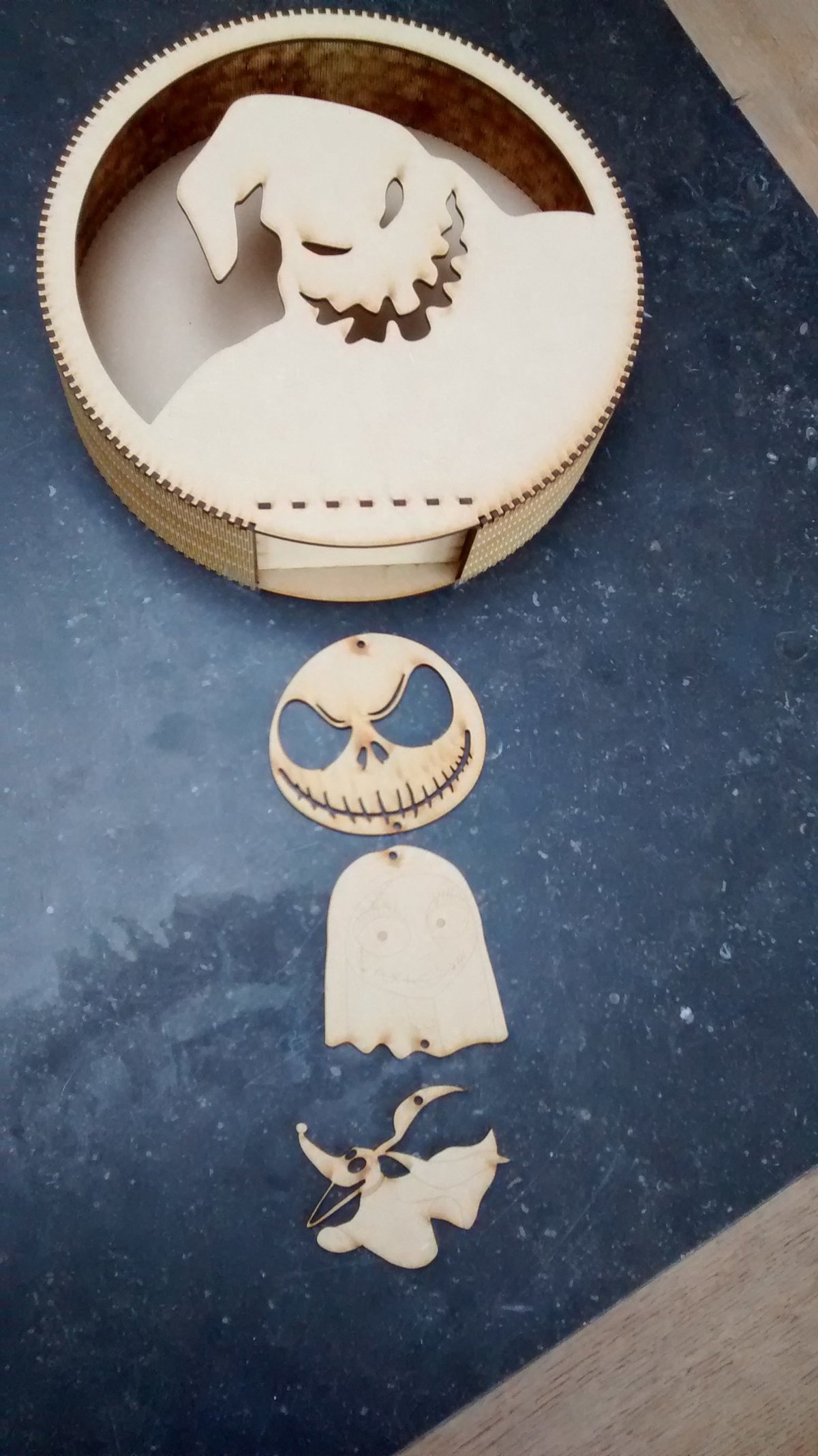 طرح هالووین مناسب برای استفاده در دستگاه های cnc چوب و cnc لیزر - halloween dxf file