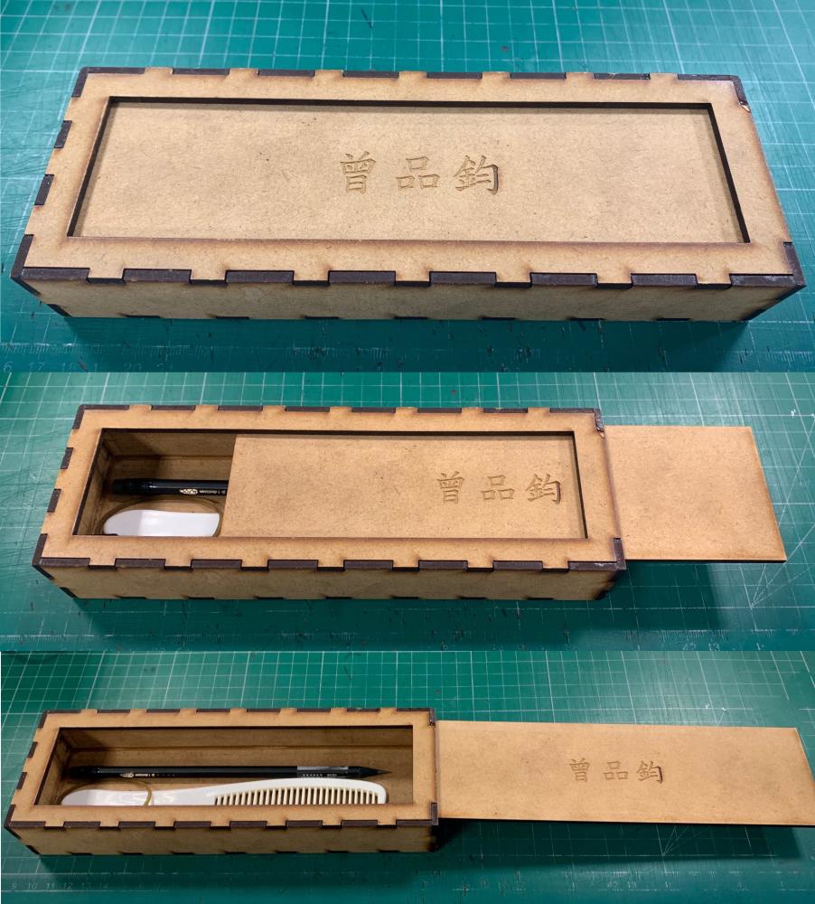 طرح جعبه با درب کشویی مناسب برای استفاده در دستگاه های cnc چوب و cnc لیزر - laser cut box with sliding lid cdr file