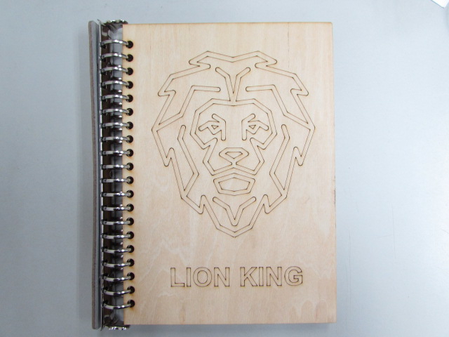 طرح جلد دفترچه یادداشت چوبی مناسب برای استفاده در دستگاه های cnc چوب و cnc لیزر - laser cut wood notebook cover dxf file