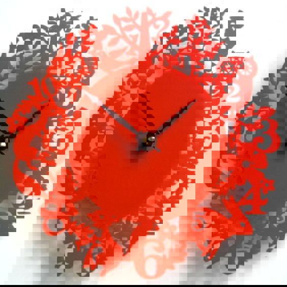 طرح ساعت اکریلیک با طرح جنگل مناسب برای استفاده در دستگاه های cnc چوب و cnc لیزر - laser cut acrylic clock forest theme cdr file