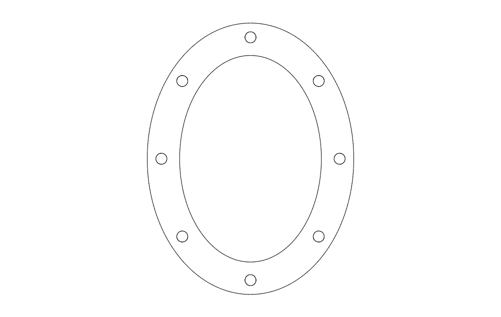 طرح بیضی مناسب برای استفاده در دستگاه های cnc چوب و cnc لیزر - oval pattern dxf file
