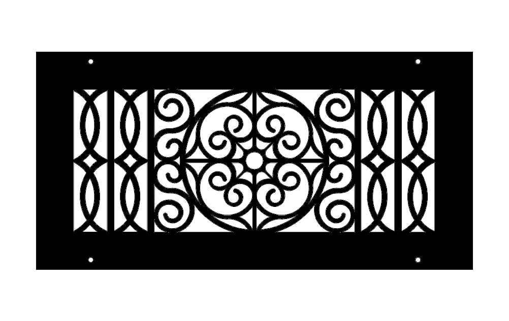 طرح کلاسیک مناسب برای استفاده در دستگاه های cnc چوب و cnc لیزر - classic pattern dxf file