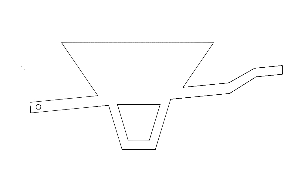 طرح چرخ دستی مناسب برای استفاده در دستگاه های cnc چوب و cnc لیزر - wheelbarrow dxf file
