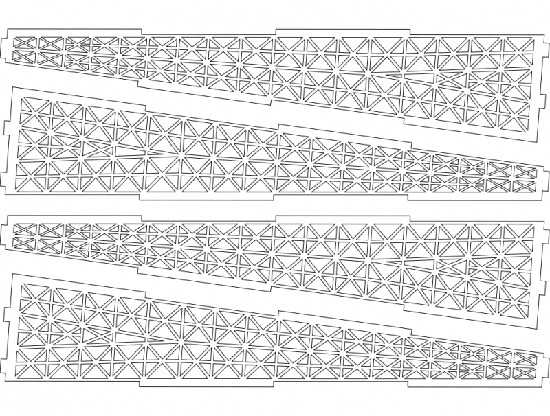 طرح برج افیل قسمت سوم مناسب برای استفاده در دستگاه های cnc چوب و cnc لیزر - effil tower part 3 dxf file