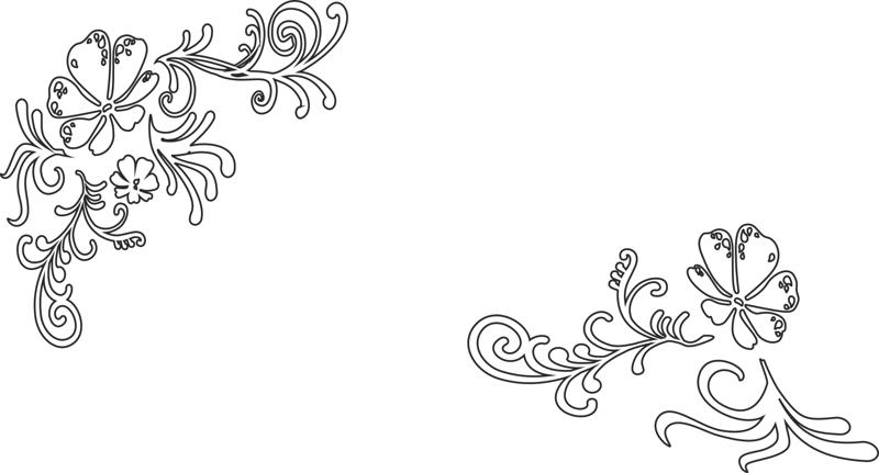 طرح فایل وکتور درخت انگور و گل مناسب برای استفاده در دستگاه های cnc چوب و cnc لیزر - vines and flower vector cdr file