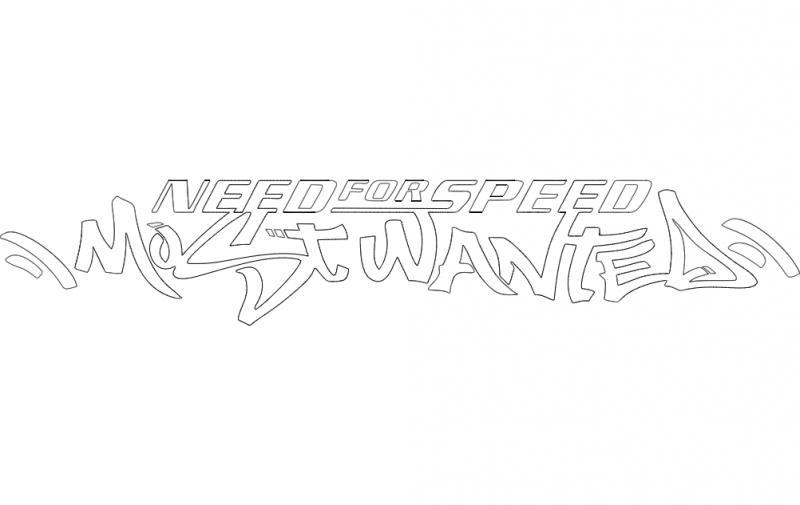طرح مورد نیاز NFS مناسب برای استفاده در دستگاه های cnc چوب و cnc لیزر - nfs most wanted dxf file