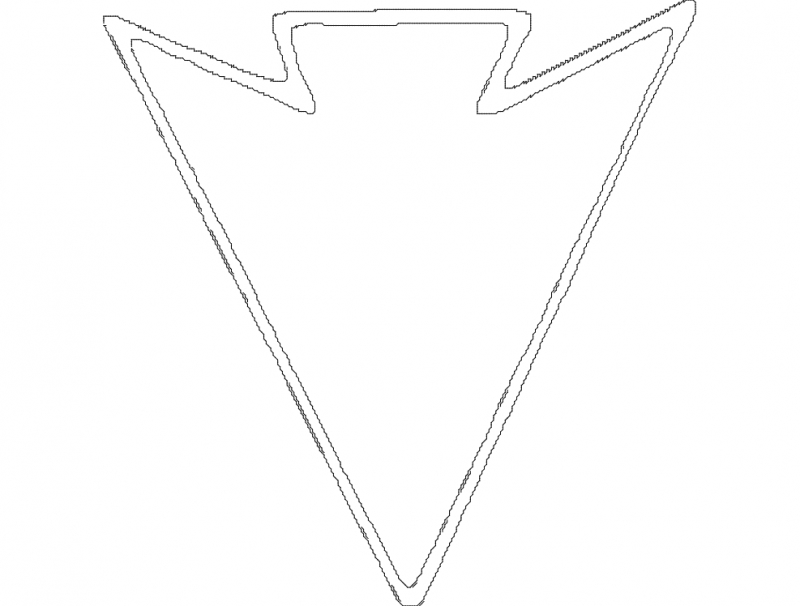 طرح پیکان مناسب برای استفاده در دستگاه های cnc چوب و cnc لیزر - arrow dxf file