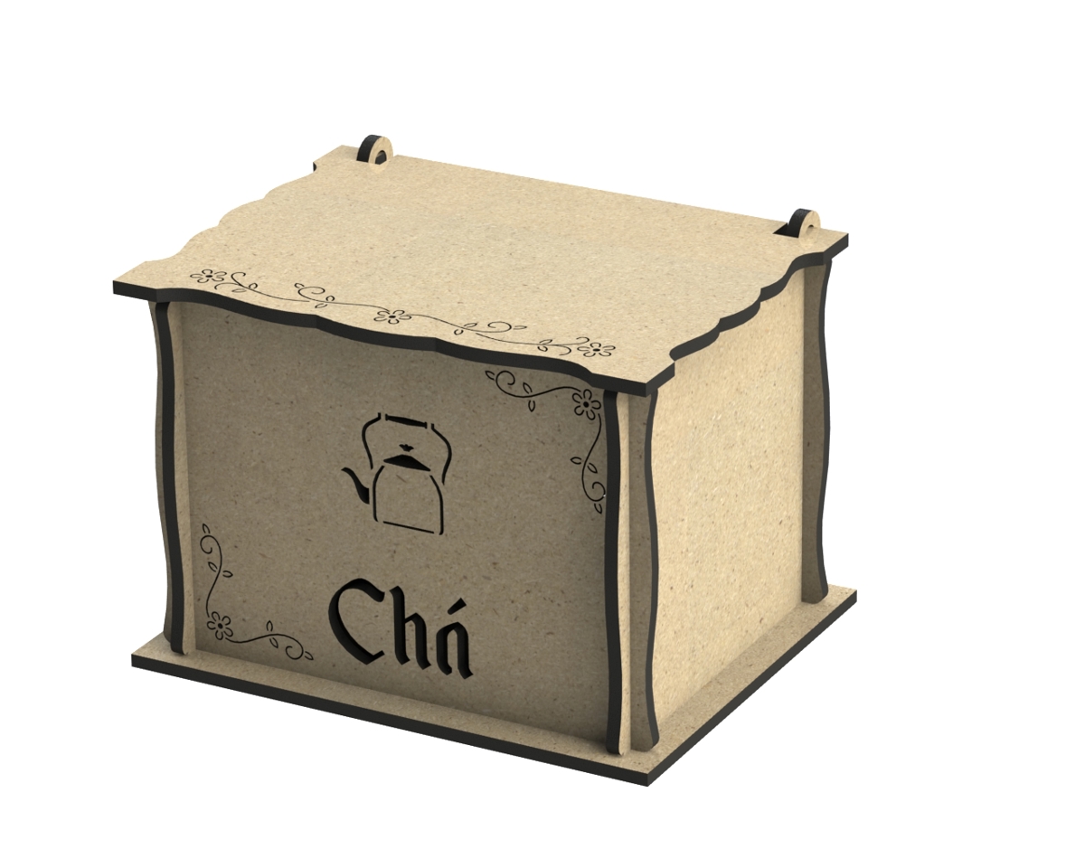 طرح کاشی برای خانه مناسب برای استفاده در دستگاه های cnc چوب و cnc لیزر - caixa para chas dxf file
