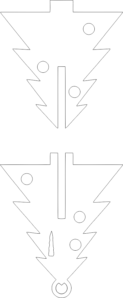 طرح سه بعدی درخت مناسب برای استفاده در دستگاه های cnc چوب و cnc لیزر - tree 3d dxf file