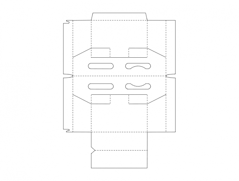 طرح جعبه بسته بندی مناسب برای استفاده در دستگاه های cnc چوب و cnc لیزر - package box dxf file