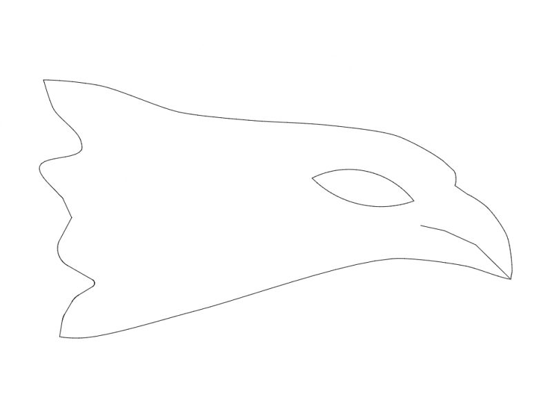 طرح سر عقاب شماره ۱ مناسب برای استفاده در دستگاه های cnc چوب و cnc لیزر - eagle head 1 dxf file