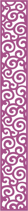 طرح پنل وکتور بدون درز شماره ۲۶۸ مناسب برای استفاده در دستگاه های cnc چوب و cnc لیزر - laser cut vector panel seamless 268 cdr file