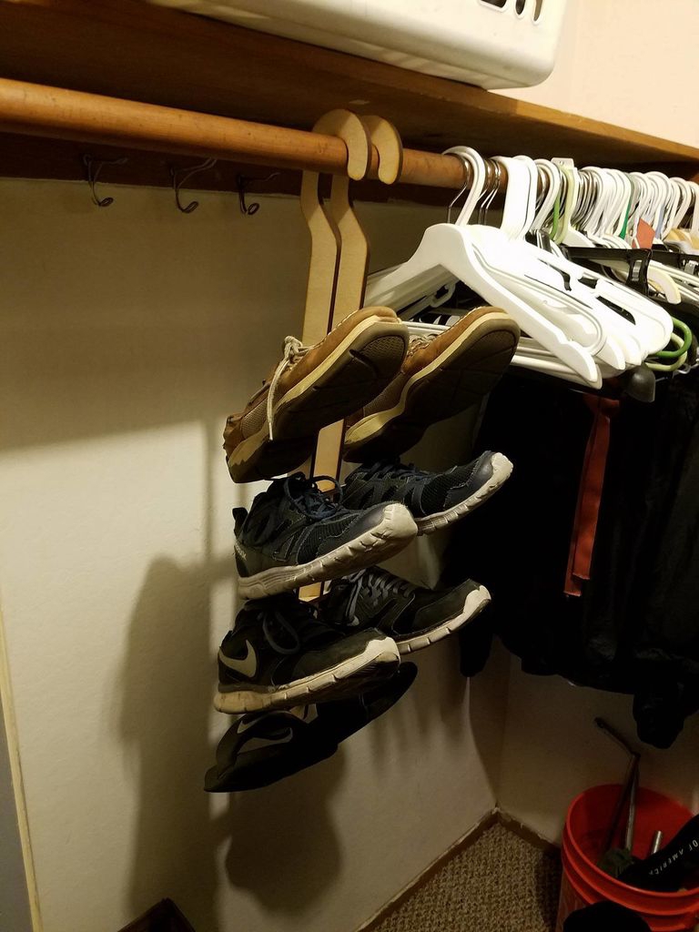 طرح پازل سه بعدی جا کفشی مناسب برای استفاده در دستگاه های cnc چوب و cnc لیزر - shoe rack 3d puzzle dxf file