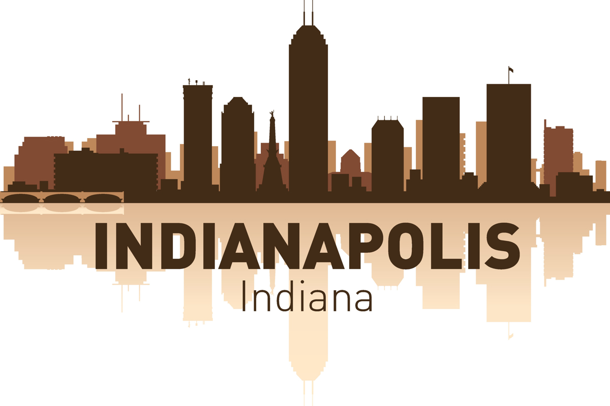 طرح اسکای‌لاین ایندیاناپولیس مناسب برای استفاده در دستگاه های cnc چوب و cnc لیزر - indianapolis skyline cdr file