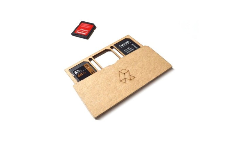 طرح دارنده کارت SD مناسب برای استفاده در دستگاه های cnc چوب و cnc لیزر - laser cut sd card holder