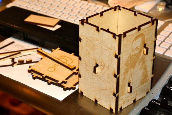 طرح جعبه اسرارآمیز مناسب برای استفاده در دستگاه های cnc چوب و cnc لیزر - laser cut mystery box