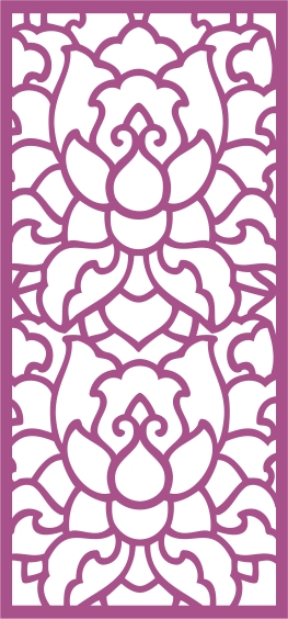 طرح پنل وکتور بدون درز شماره ۲۸۴ مناسب برای استفاده در دستگاه های cnc چوب و cnc لیزر - laser cut vector panel seamless 284 cdr file
