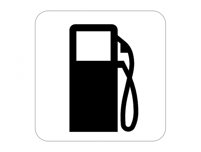 طرح تابلوی بزرگراه پمپ بنزین مناسب برای استفاده در دستگاه های cnc چوب و cnc لیزر - gas station highway sign dxf file