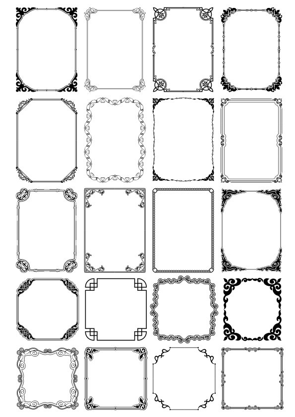 طرح وکتور هنری بدون حاشیه مناسب برای استفاده در دستگاه های cnc چوب و cnc لیزر - border free vector art cdr file