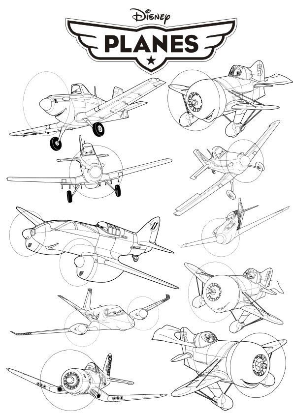طرح وکتور هنری هواپیماهای دیزنی مناسب برای استفاده در دستگاه های cnc چوب و cnc لیزر - disney planes vector art cdr file
