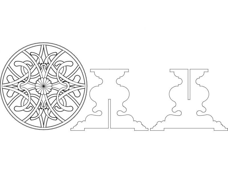 طرح masem yemek masasi مناسب برای استفاده در دستگاه های cnc چوب و cnc لیزر - masem yemek masasi dxf file
