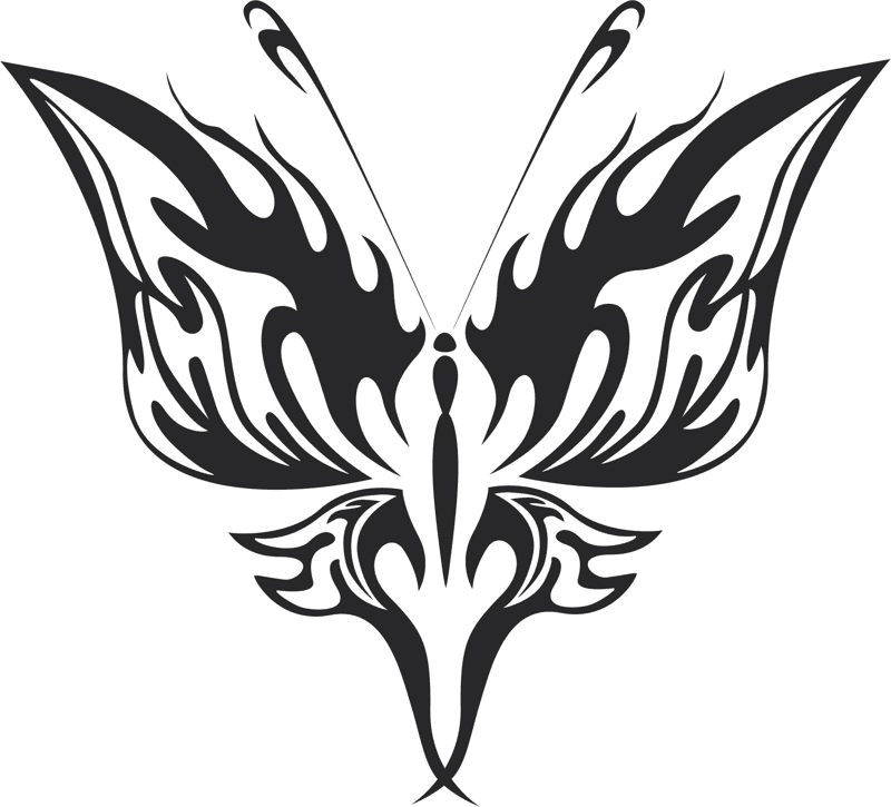 طرح وکتور پروانه شماره 021 مناسب برای استفاده در دستگاه های cnc چوب و cnc لیزر - butterfly vector art 021 cdr file