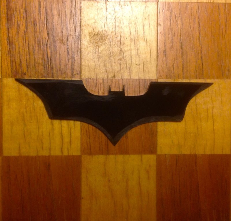 طرح بترنگ مناسب برای استفاده در دستگاه های cnc چوب و cnc لیزر - laser cut batarang cdr file