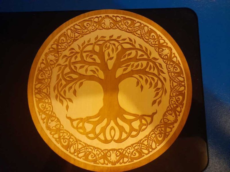 طرح درخت زندگی سلتیک مناسب برای استفاده در دستگاه های cnc چوب و cnc لیزر - laser cut tree of life celtic design svg file