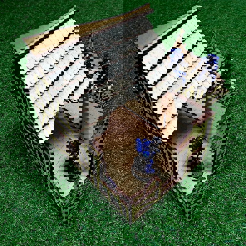 طرح خانه خرابه برای بازی جنگ مناسب برای استفاده در دستگاه های cnc چوب و cnc لیزر - laser cut house ruin for wargame dxf file