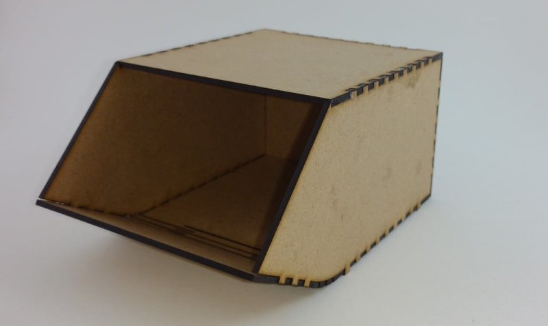 طرح سطل ذخیره سازی استوبین مناسب برای استفاده در دستگاه های cnc چوب و cnc لیزر - laser cut stobin storage bin