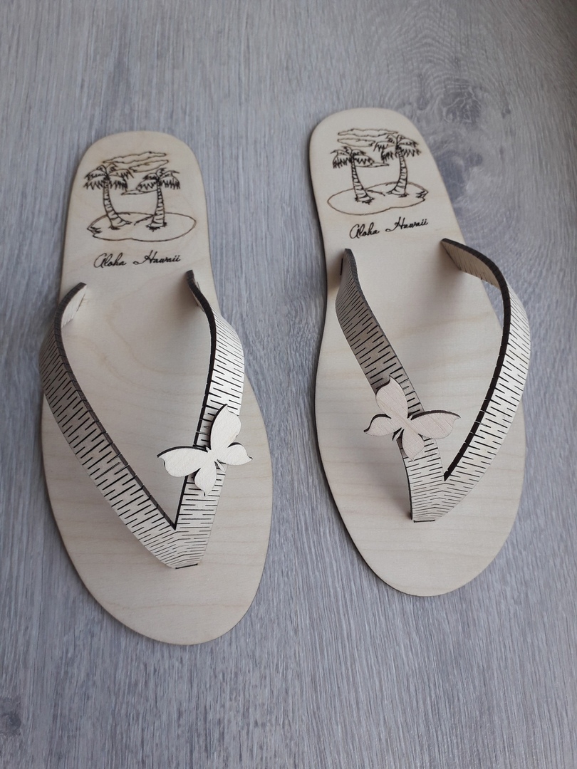 طرح دمپایی لاانگشتی مناسب برای استفاده در دستگاه های cnc چوب و cnc لیزر - laser cut flip flops cdr file