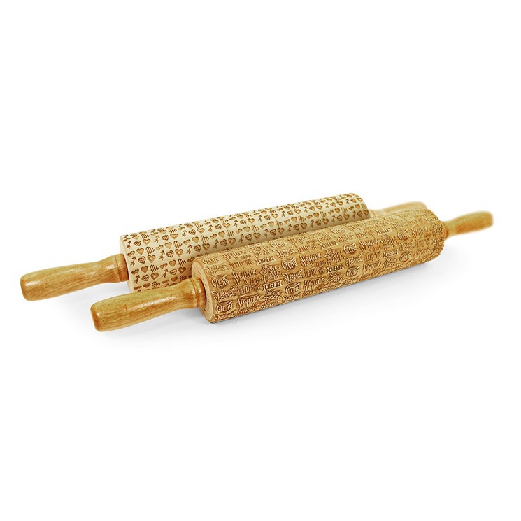 طرح قلب برای وردنه مناسب برای استفاده در دستگاه های cnc چوب و cnc لیزر - laser cut hearts pattern for rolling pins cdr file